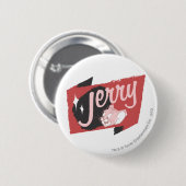 Badge Rond 5 Cm Logo Jerry Red et Black (Devant & derrière)