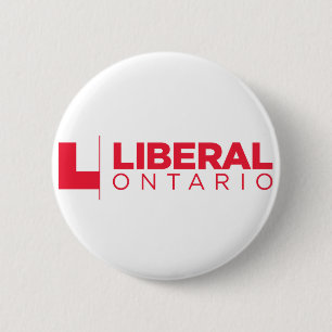 Badge Rond 5 Cm Logo libéral de partie d'Ontario
