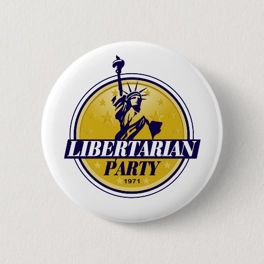 Badge Rond 5 Cm Logo libertaire de parti politique (Devant)