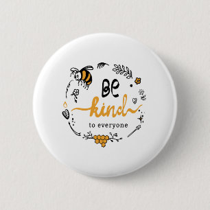 Badge Rond 5 Cm Logo lumineux avec une abeille