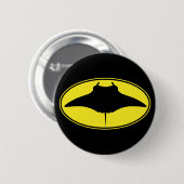 Badge Rond 5 Cm Logo Manta Ray (Devant & derrière)