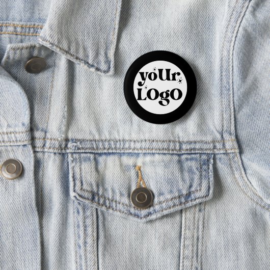 Badge Rond 5 Cm Logo minimaliste (En situation)
