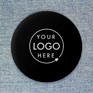 Badge Rond 5 Cm Logo personnalisé   Entreprise moderne minimaliste