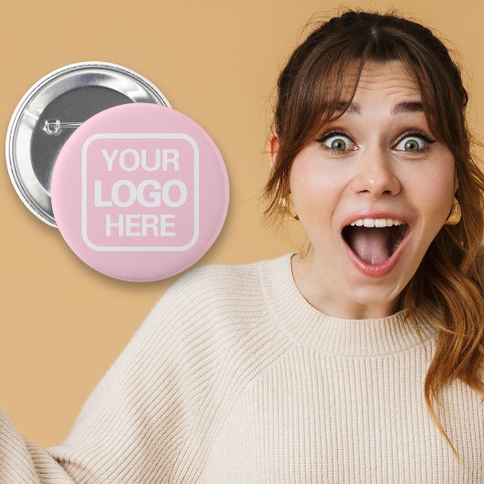 Badge Rond 5 Cm Logo professionnel moderne rose