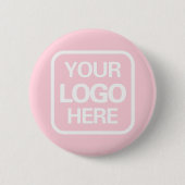 Badge Rond 5 Cm Logo professionnel moderne rose (Devant)