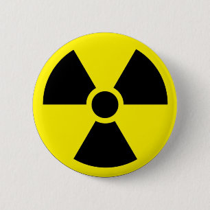 BADGE ROND 5 CM LOGO RADIOATTIVITA DE SPILLA