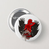 Badge Rond 5 Cm Logo rebelle de vol d'Ariel - bouton (Devant & derrière)