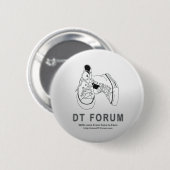 Badge Rond 5 Cm Logo rond de forum de décollement de bouton (Devant & derrière)