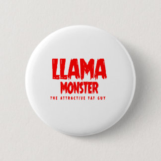 Badge Rond 5 Cm Logo rouge Llama Monster