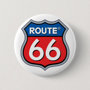 Badge Rond 5 Cm Logo Route 66