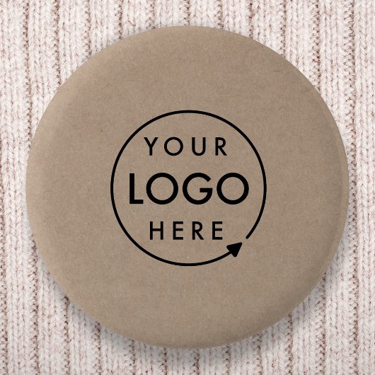 Badge Rond 5 Cm Logo Rustique Kraft | Entreprise moderne