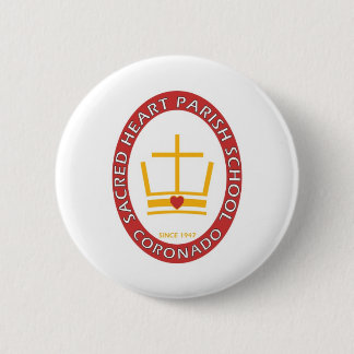 Badge Rond 5 Cm Logo sacré de Coronado de coeur