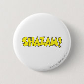 Badge Rond 5 Cm Logo Shazam Jaune (Devant)