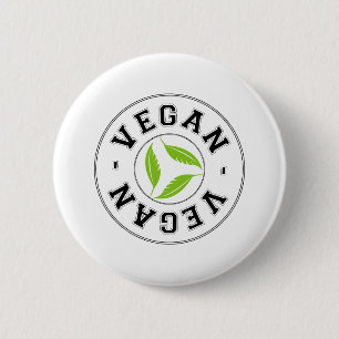 Badge Rond 5 Cm Logo sportif végétalien