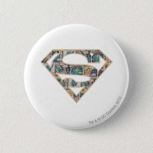 Badge Rond 5 Cm Logo Supergirl Comic Strip (Devant)