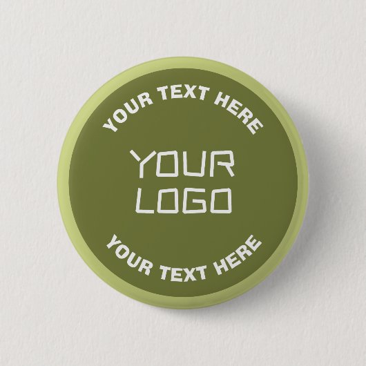 Badge Rond 5 Cm Logo téléchargé ou design & texte modifiable Toute (Devant)