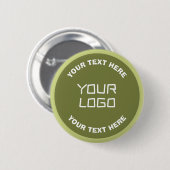 Badge Rond 5 Cm Logo téléchargé ou design & texte modifiable Toute (Devant & derrière)