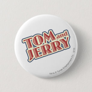 Badge Rond 5 Cm Logo Tom et Jerry