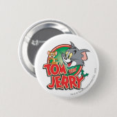 Badge Rond 5 Cm Logo Tom et Jerry Classic (Devant & derrière)