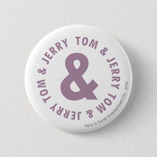 Badge Rond 5 Cm Logo Tom et Jerry Round 10 (Devant)