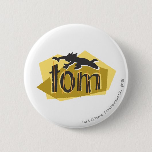 Badge Rond 5 Cm Logo Tom Silhouette (Devant)