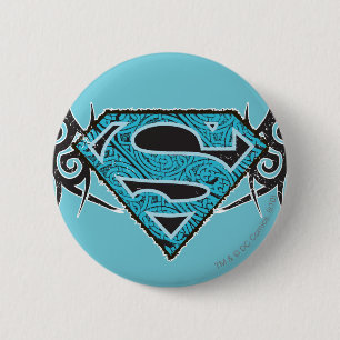 Badge Rond 5 Cm Logo tribal de motif de Supergirl