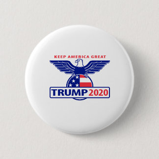 Badge Rond 5 Cm Logo Trump 2020 Eagle
