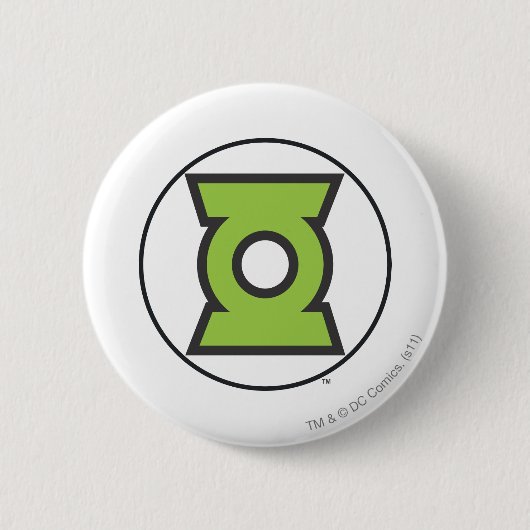 Badge Rond 5 Cm Logo vert 11 de lanterne (Devant)