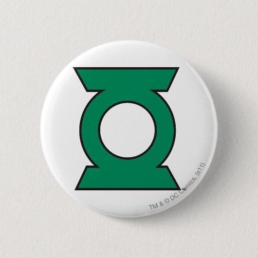 Badge Rond 5 Cm Logo vert 15 de lanterne (Devant)