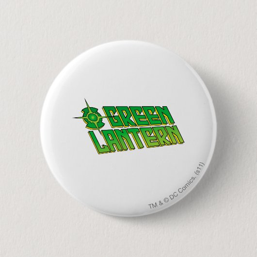 Badge Rond 5 Cm Logo vert de lanterne - incliné (Devant)