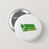Badge Rond 5 Cm Logo vert de lanterne - incliné (Devant & derrière)