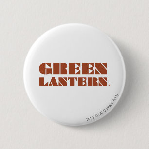 Badge Rond 5 Cm Logo vert de lanterne - Tan