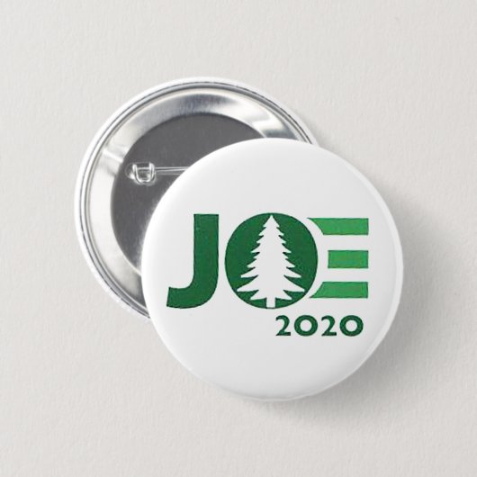 Badge Rond 5 Cm Logo vert Joe 2020 (Devant & derrière)