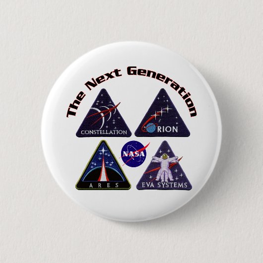 Badge Rond 5 Cm Logos de projet de la NASA (Devant)