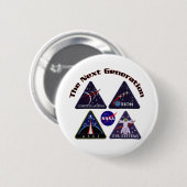Badge Rond 5 Cm Logos de projet de la NASA (Devant & derrière)