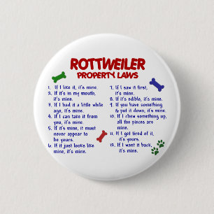 Badge Rond 5 Cm Lois 2 de propriété de ROTTWEILER