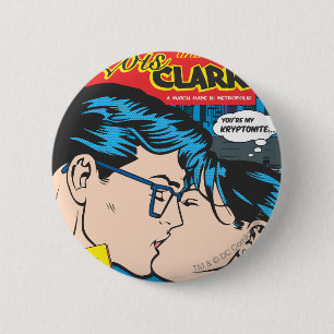 Badge Rond 5 Cm Lois et Clark Comic