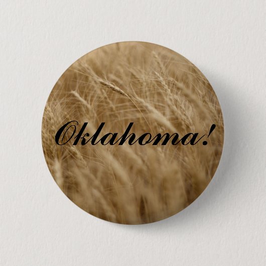 Badge Rond 5 Cm L'Oklahoma ! Blé de Wavin (Devant)