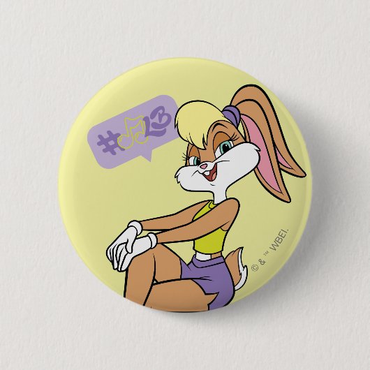 Badge Rond 5 Cm Lola assis (Devant)