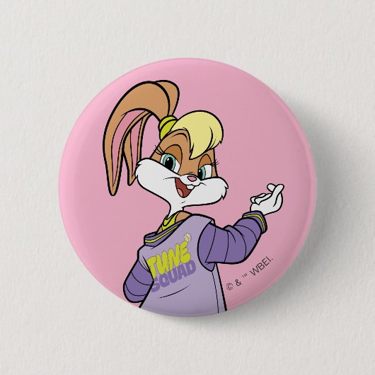 Badge Rond 5 Cm Lola TUNE SQUAD™ Varsity Heart (Devant)
