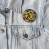Badge Rond 5 Cm L'OM de floraison (En situation)