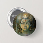 Badge Rond 5 Cm L'OM Namah Shivay (Devant & derrière)