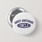 Badge Rond 5 Cm L'oncle le plus génial (Devant & derrière)