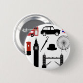 Badge Rond 5 Cm London (Devant & derrière)