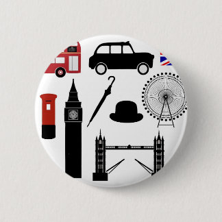 Badge Rond 5 Cm London