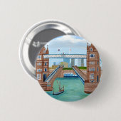 Badge Rond 5 Cm London Bridge (Devant & derrière)