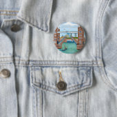 Badge Rond 5 Cm London Bridge (En situation)