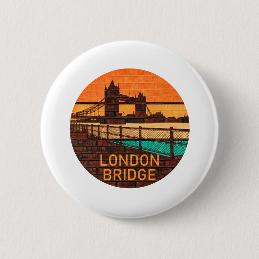 Badge Rond 5 Cm London Bridge (Devant)