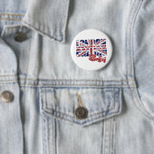 Badge Rond 5 Cm Londres appelle (En situation)