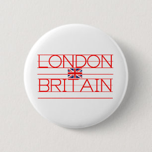 BADGE ROND 5 CM LONDRES-BRITANNIQUE